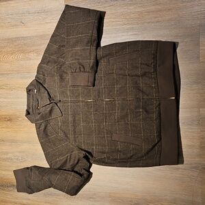 Ben Sherman Plaid Bomber Jacket Zip Up, Sz Xl